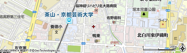 京都府京都市左京区田中高原町12周辺の地図