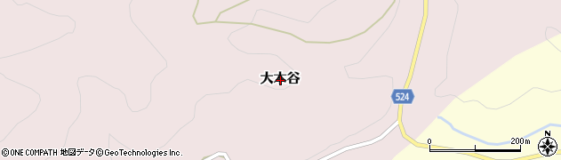 兵庫県佐用郡佐用町大木谷周辺の地図
