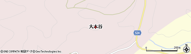 兵庫県佐用町（佐用郡）大木谷周辺の地図