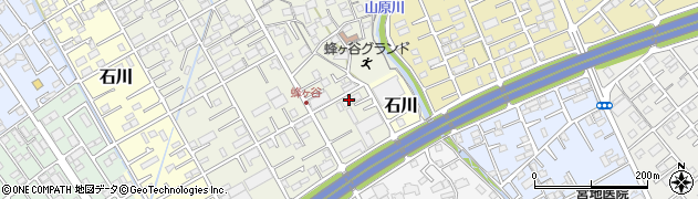 静岡県静岡市清水区蜂ヶ谷96周辺の地図