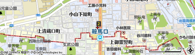 京都銀行鞍馬口支店 ＡＴＭ周辺の地図