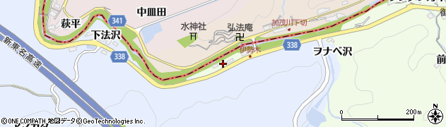 愛知県岡崎市川向町（井セギ）周辺の地図