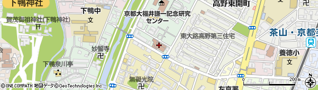 京都府京都市左京区高野西開町5周辺の地図