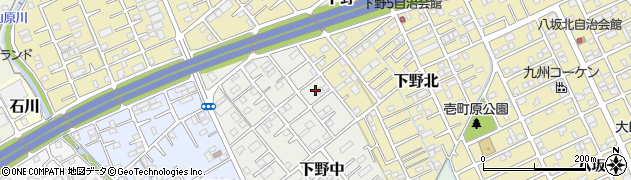 静岡県静岡市清水区下野中16周辺の地図