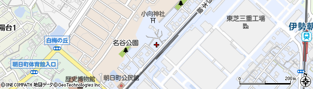 朝日郵便局周辺の地図