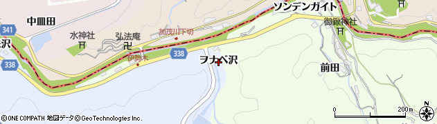 愛知県岡崎市宮石町（ヲナベ沢）周辺の地図