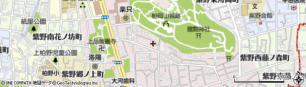 京都府京都市北区紫野北舟岡町周辺の地図