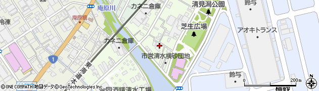静岡県静岡市清水区横砂南町周辺の地図