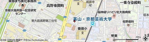 京都府京都市左京区田中古川町周辺の地図