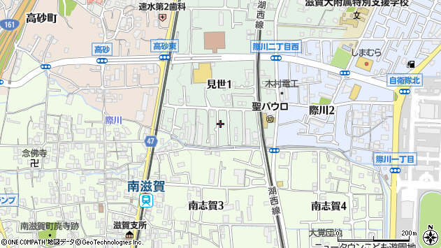 〒520-0004 滋賀県大津市見世の地図