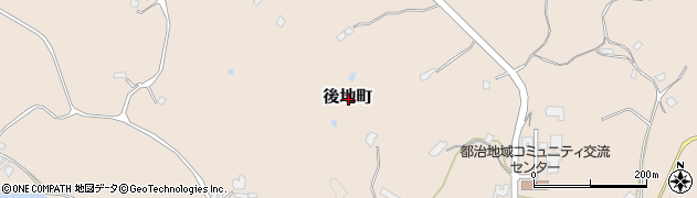 島根県江津市後地町周辺の地図