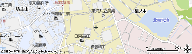 愛知県大府市北崎町周辺の地図
