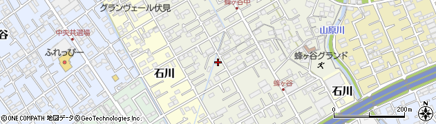 静岡県静岡市清水区蜂ヶ谷209周辺の地図
