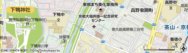 京都府京都市左京区高野西開町18周辺の地図