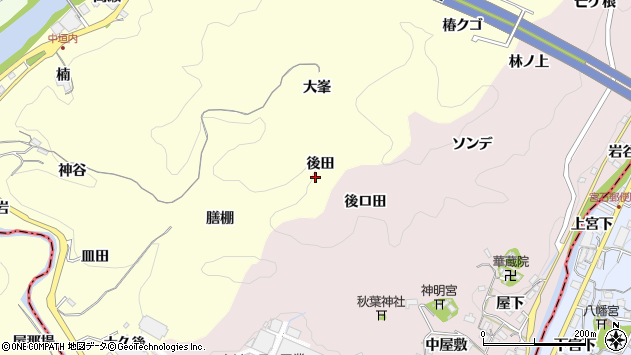 〒444-2215 愛知県豊田市中垣内町の地図