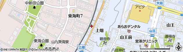 愛知県東海市荒尾町（リノ割）周辺の地図
