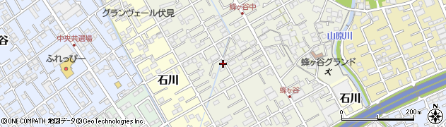 静岡県静岡市清水区蜂ヶ谷210周辺の地図