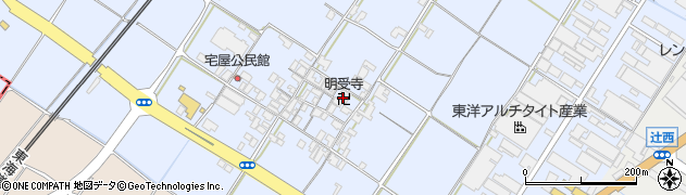 明受寺周辺の地図