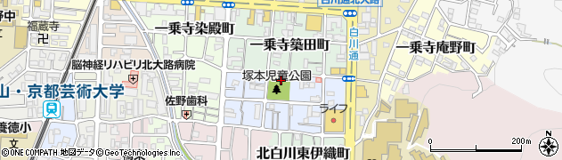 塚本公園周辺の地図