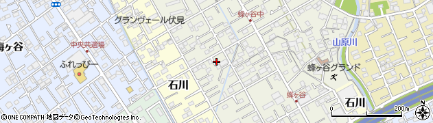 静岡県静岡市清水区蜂ヶ谷213周辺の地図