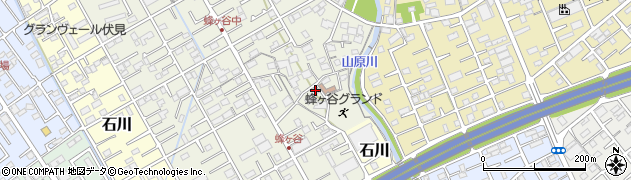 静岡県静岡市清水区蜂ヶ谷154周辺の地図