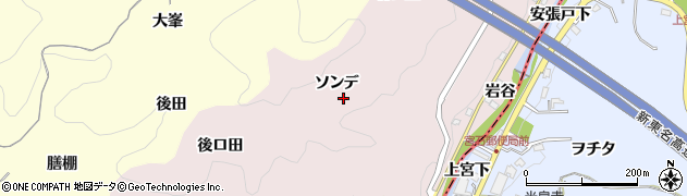 愛知県豊田市桂野町ソンデ周辺の地図