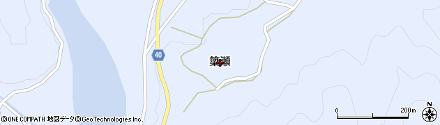 島根県美郷町（邑智郡）簗瀬周辺の地図