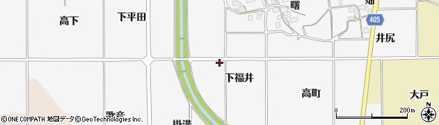 京都府亀岡市河原林町河原尻下福井周辺の地図