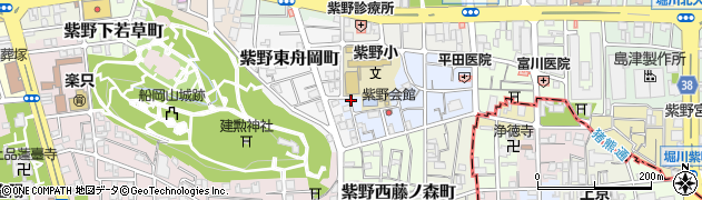 京都府京都市北区紫野下築山町周辺の地図