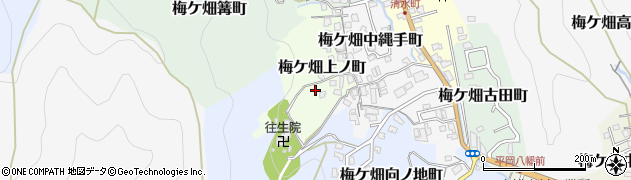 京都府京都市右京区梅ケ畑上ノ町周辺の地図