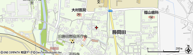 岡山県勝央町（勝田郡）勝間田周辺の地図