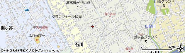 静岡県静岡市清水区蜂ヶ谷236周辺の地図
