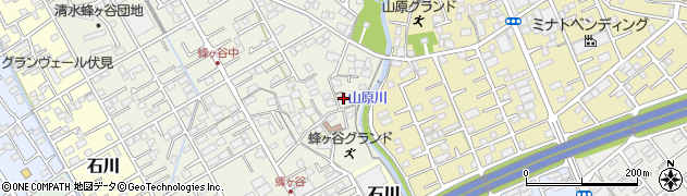 静岡県静岡市清水区蜂ヶ谷161周辺の地図
