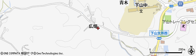 愛知県豊田市大沼町広畑周辺の地図
