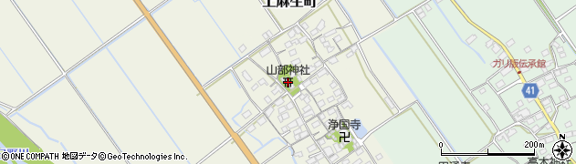 山部神社周辺の地図