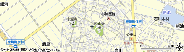 愛知県刈谷市東境町（児山）周辺の地図