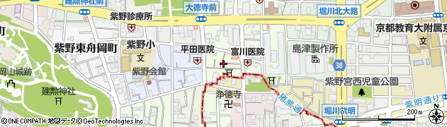 京都府京都市北区紫野雲林院町周辺の地図