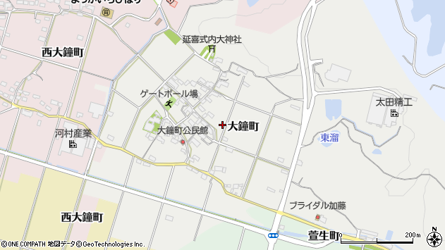 〒512-8053 三重県四日市市大鐘町の地図