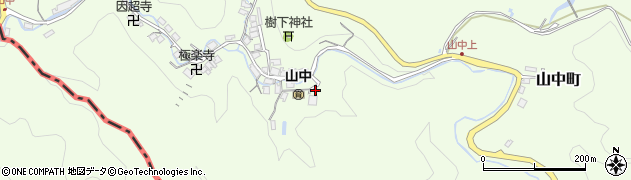 大津市消防局　山中比叡平分団詰所周辺の地図