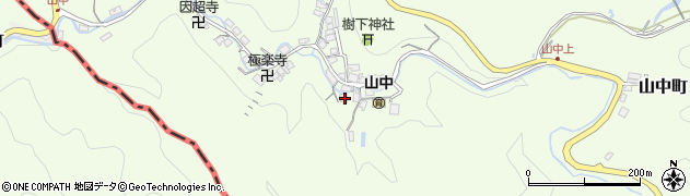 滋賀県大津市山中町4-14周辺の地図