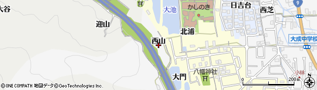 京都府亀岡市千代川町小林（西山）周辺の地図