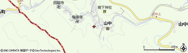 滋賀県大津市山中町4周辺の地図