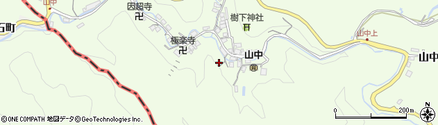 滋賀県大津市山中町周辺の地図