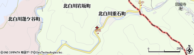 京都府京都市左京区北白川岩坂町周辺の地図