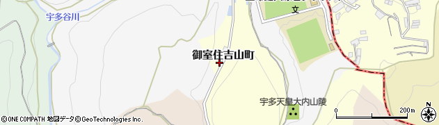 京都府京都市右京区御室住吉山町周辺の地図