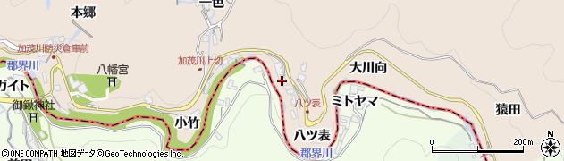 愛知県豊田市加茂川町八ツ表周辺の地図