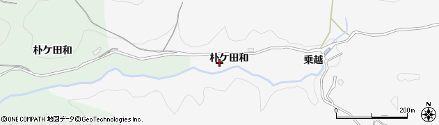 愛知県豊田市大沼町（朴ケ田和）周辺の地図