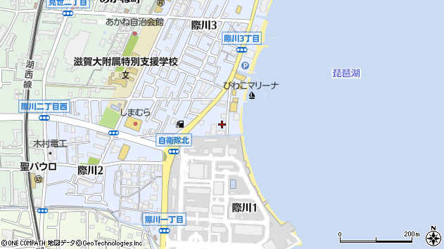 〒520-0002 滋賀県大津市際川の地図