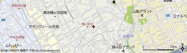 静岡県静岡市清水区蜂ヶ谷254周辺の地図