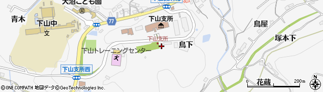 愛知県豊田市大沼町（鳥下）周辺の地図